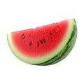 PNG Slice of Watermelon on Transparent Background - Ai Generated Royalty Free Stock Photo