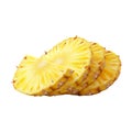 PNG Stack of Pineapple Slices on Transparent Background Royalty Free Stock Photo