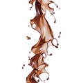 PNG A stream of melted chocolate on a transparent background Royalty Free Stock Photo