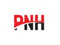 PNH Letter Initial Logo Design Vector Illustration Royalty Free Stock Photo