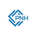PNH letter logo design on white background. PNH creative circle letter logo concept. Royalty Free Stock Photo
