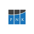 PNK letter logo design on WHITE background. PNK creative initials letter logo concept. PNK letter design.PNK letter logo design on