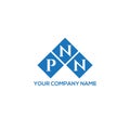 PNN letter logo design on WHITE background. PNN creative initials letter logo concept. Royalty Free Stock Photo