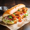 Po\' Boy: Traditional Louisiana Sandwich with Beef or Seafood