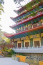Po Lin Monastery architecture Hong Kong, Lantau Island, Ngong Ping, China Royalty Free Stock Photo