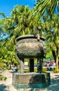 Po Lin Monastery located on Ngong Ping Plateau, on Lantau Island, Hong Kong Royalty Free Stock Photo