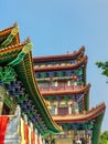Po Lin Monastery located on Ngong Ping Plateau, on Lantau Island, Hong Kong Royalty Free Stock Photo