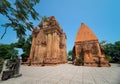 Po Nagar Cham Tower, ancient temple at Nha Trang, Vietnam in summer daylight with clear blue sky