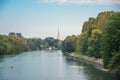 The Po river and the Mole Antonelliana, Turin Royalty Free Stock Photo