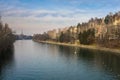 Po river, turin italy