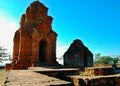 Po Sah Ini Tower is in Hoa Lai architecture art styles of Champa kingdoom Vietnam Royalty Free Stock Photo