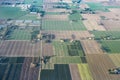 Po Valley aerial view, Italy Royalty Free Stock Photo