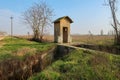 Po Valley Panorama Landscape Characteristic Fields Cultivations Winter Winter Italy Italian