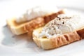 poach egg on buttered toast Royalty Free Stock Photo