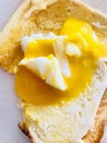 Poached egg on toast Royalty Free Stock Photo