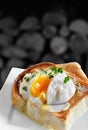 Poached Egg On Toast Royalty Free Stock Photo