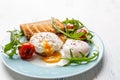 Poached Eggs on Wholegrain Bread Toasts