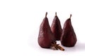 Poached pears in red wine Royalty Free Stock Photo