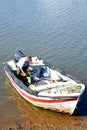 Fisherman in small boat, Tavira.