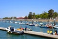 Boats moored in the marina, Olhao.