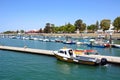 Boats moored in the marina, Olhao.