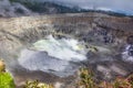 Poas Volcano Crater in Costa Rica Royalty Free Stock Photo