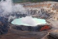 Poas Volcano crater lake in Costa Rica Royalty Free Stock Photo