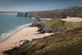 Pobbles Bay and Three Cliffs Royalty Free Stock Photo