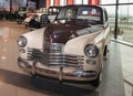Pobeda M-20; is a Soviet passenger car manufactured at the GAZ in 1946-1958- in the Museum of the Legend of the USSR