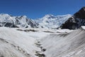 Kyrgyzstan - Pobeda Peak (Jengish Chokusu ) 7,439 m Royalty Free Stock Photo