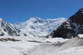 Kyrgyzstan - Pobeda Peak (Jengish Chokusu ) 7,439 m Royalty Free Stock Photo