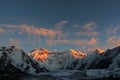 Kyrgyzstan - Pobeda Peak (Jengish Chokusu ) 7,439 m Royalty Free Stock Photo