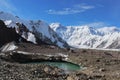 Kyrgyzstan - Pobeda Peak (Jengish Chokusu ) 7,439 Royalty Free Stock Photo