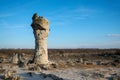 Pobiti kamani - phenomenon rock formations in Bulgaria near Varna, Eastern Europe Royalty Free Stock Photo