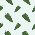poblano pepper seamless pattern. chili seamless pattern flat design vector illustration