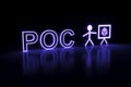 POC neon concept self illumination background