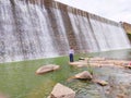 pocharam dam waterflow in india. Royalty Free Stock Photo