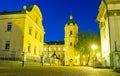 Pochev Lavra in the evening Royalty Free Stock Photo