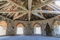 The roof inside the The Ottoman Fortress in Pocitelj