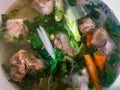 Pock rib soup with vermicelli, Vietnamese plate