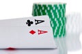 Pocket Aces Royalty Free Stock Photo