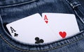 Pocket Aces Royalty Free Stock Photo