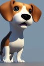 Pocket Beagle Animal. AI Generated. Royalty Free Stock Photo