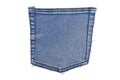 Pocket blue jeans Royalty Free Stock Photo