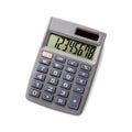 Pocket calculator on white background Royalty Free Stock Photo