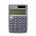 Pocket calculator on white background Royalty Free Stock Photo