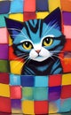 The pocket cat - AI generated artwork Royalty Free Stock Photo