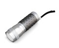 Pocket flashlight isolated on white background. 3d rendering. Royalty Free Stock Photo