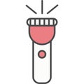 Pocket flashlight vector icon isolated Royalty Free Stock Photo