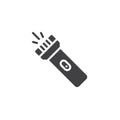 Pocket flashlight vector icon Royalty Free Stock Photo